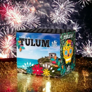 Bateria de Fogo de Artifício Tulum, 24 Tiros, 28mm
