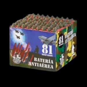 Bateria Fogo Artifício 81 Disparos - Bateria Antiaérea